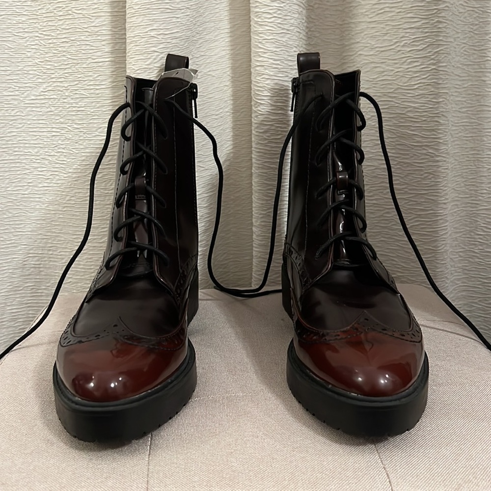 H&M brown ombré boots. Size 9.5. - Picture 2 of 9